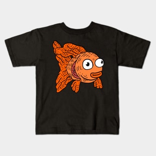 cute goldfish cartoon artwork. pet fish. Kids T-Shirt